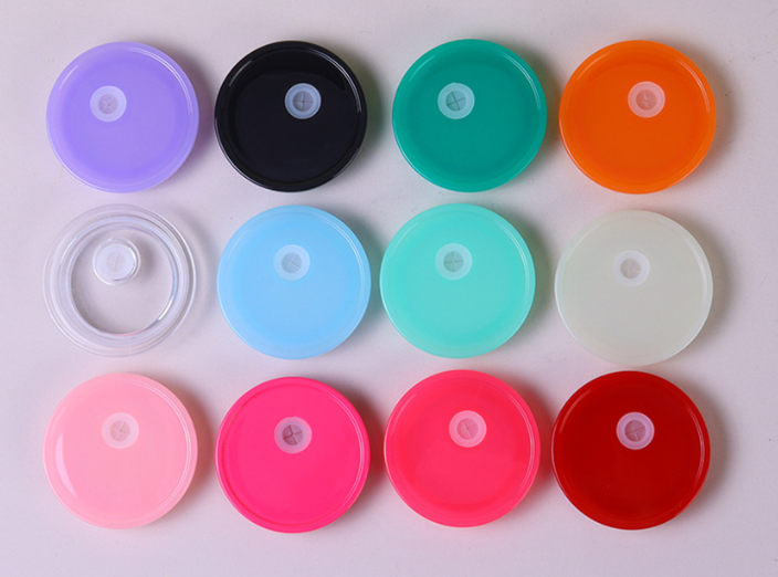 Pick Colors Plastic Acrylic Lids for 16oz Glass Can-USLCA
