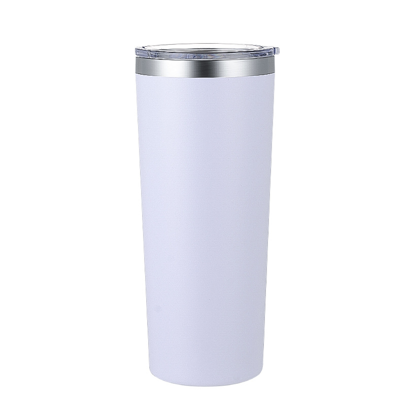 22oz Muti Colors Powder Coated Stainless Steel Car Tumbler For Laser Engrave-CNLCA