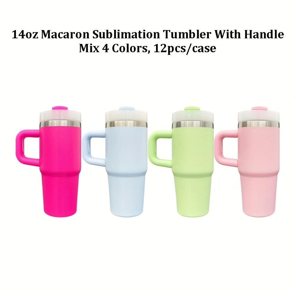 4Pack/12Pack 14oz Stanley Style Colorful Blank Sublimation Stainless Steel Tumbler-USLCA