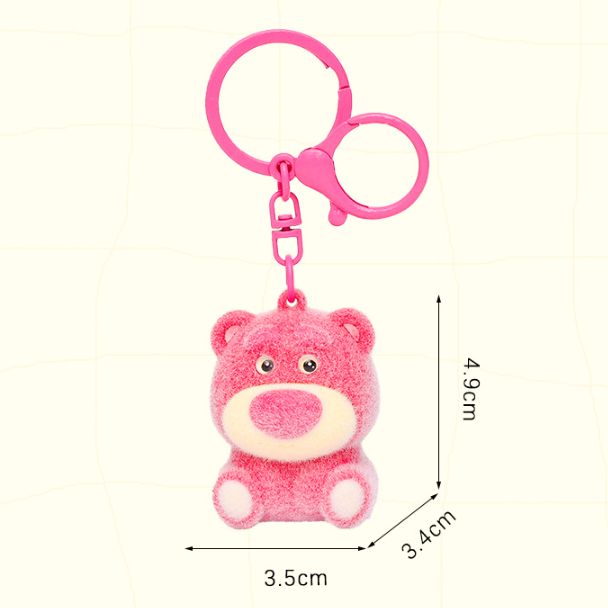 Cute Labubu Strawberry Bear Tumbler Keychain-CNLCA
