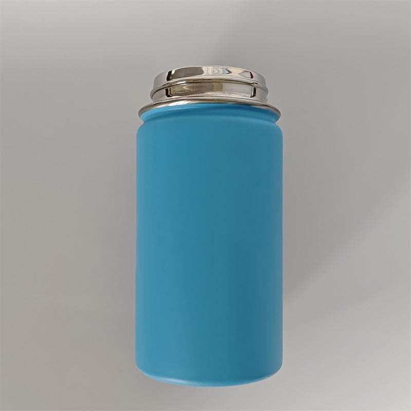 12oz Powder Coated Flip Straw Lids Tumbler Bottle For Laser Engraving-CNLCA