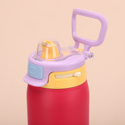 22oz 650ml Handle Bouncing Lid Fashion Sports Stainless Steel Insulated Owala Style Water Bottle Tumbler for Laser Engrave-CNLCA