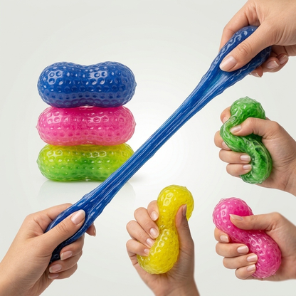 72Pack Crunchy Slush Peanut Squishy Crinkle Sound Slushy Peanut Stress Relief Fidget Toys-CNLCA
