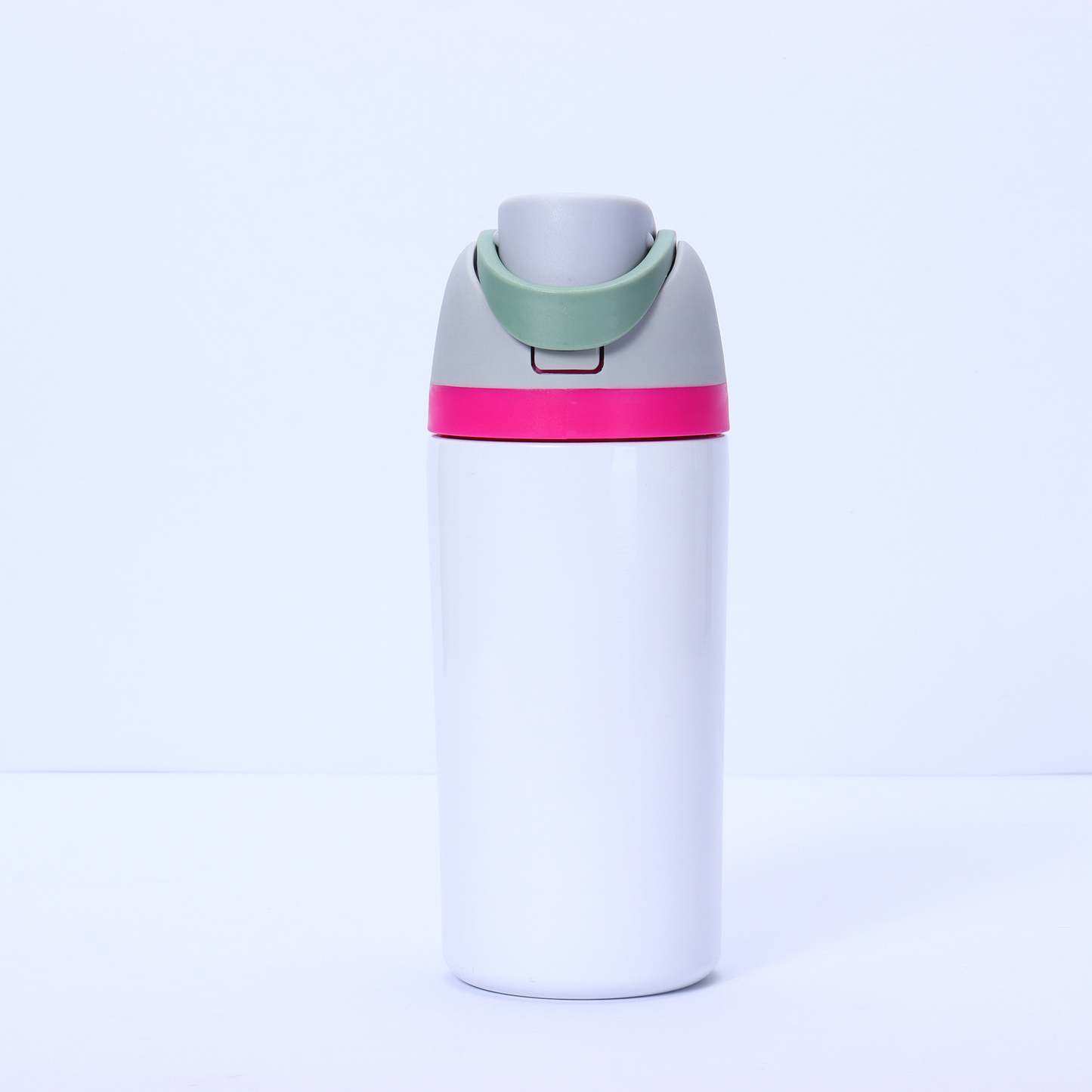 16oz/19oz/24oz/32oz Flip Straw Lid White Sublimation Stainless Steel Sports Owala Style Water Bottle-CNLCA