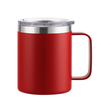 12oz/14oz/16oz Double Wall Powder Coated Stainless Steel Mug With Handle -CNLCA