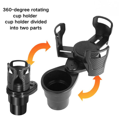 Multi-functional Rotating Car Center Console Beverage Rack Tumbler Car Cup Holder Expander Adapter (Adjustable)-Fits 32/40 oz Tumbler-CNLCA