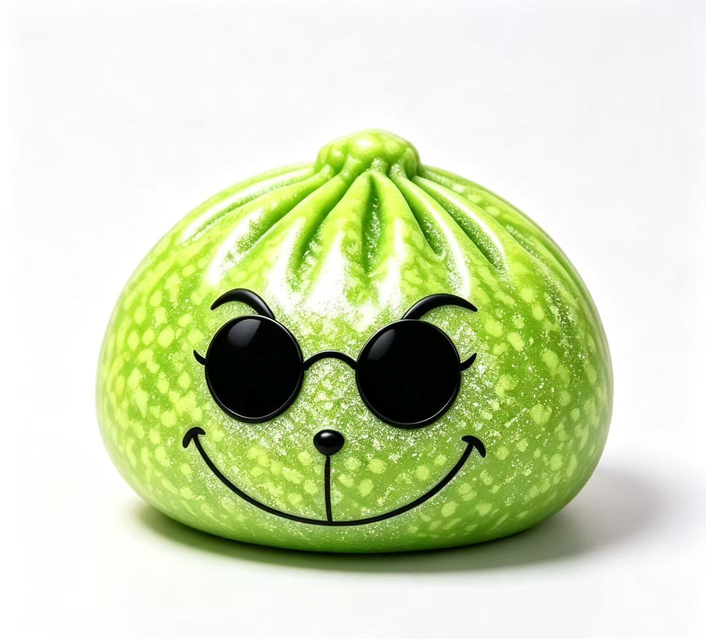 8.5cm Xmas Glow in dark Grinch Bun Squishy Glowing Grinch Dumpling Squeeze Fidget Toys for Christmas-CNLCA