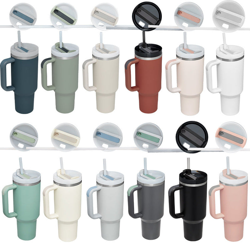 H2.0 40oz Stanley Style Powder Coated Tumblers Travel Mug With Handle-CNLCA