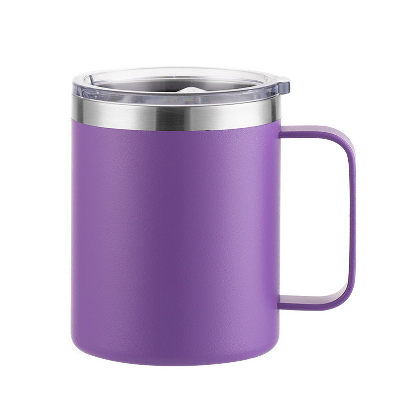 12oz/14oz/16oz Double Wall Powder Coated Stainless Steel Mug With Handle -CNLCA