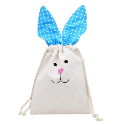 Blank Sublimation Easter Bunny Ear Drawstring Shopping Candy Bag-CNLCA