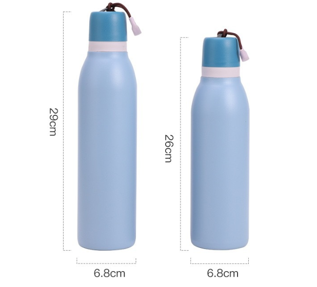 18oz 24oz Owala Style Macaron Tumbler Outdoor Sport Handle Water Bottle-CNLCA