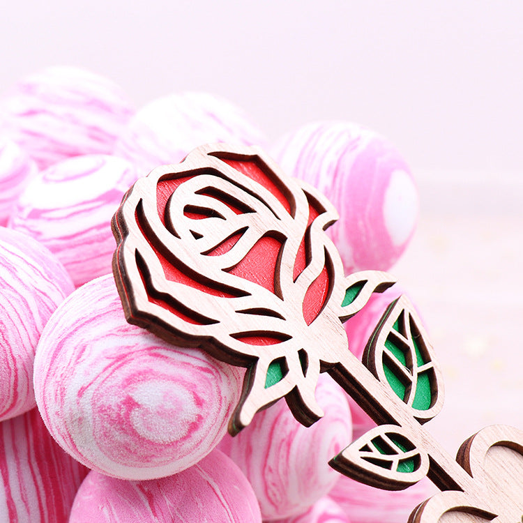 Wood Mama Rose For Mother's Day-CNLCA