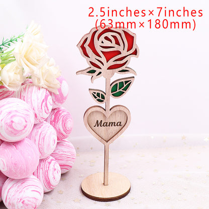 Wood Mama Rose For Mother's Day-CNLCA