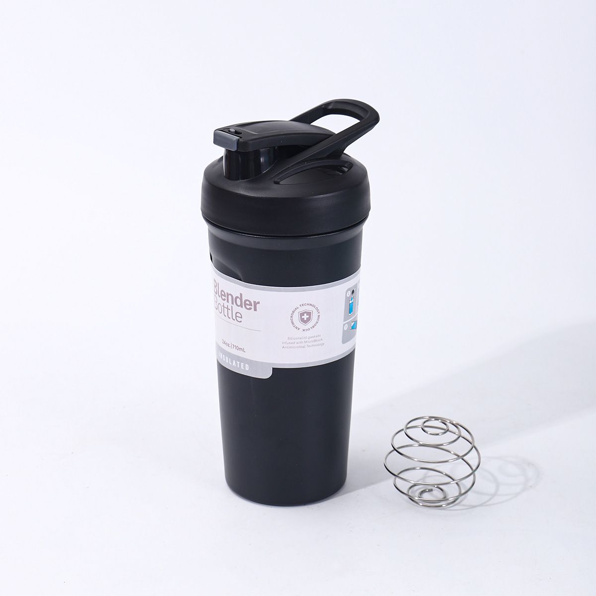 24oz Stainless Steel Portable Coffee Cup Outdoor Camping Milkshake Shaker Tumbler Stanley Style Blender Bottle for Laser Engrave-CNLCA