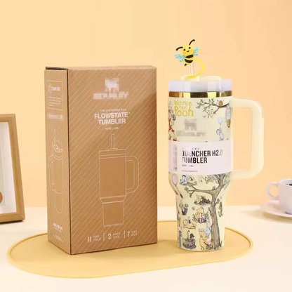 40oz Winnie the Pooh Stanley Style Quencher Tumbler-CNLCA