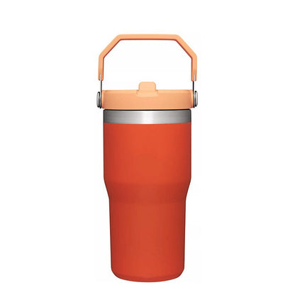 20oz Powder Coated Kids Flip Straw Tumbler Water Bottle-CNLCA