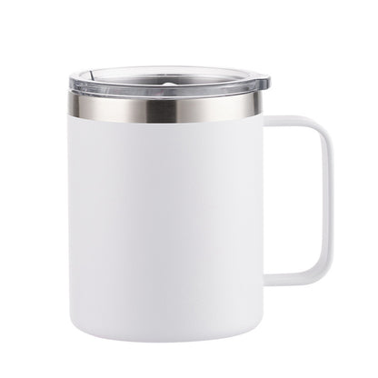 12oz/14oz/16oz Double Wall Powder Coated Stainless Steel Mug With Handle -CNLCA