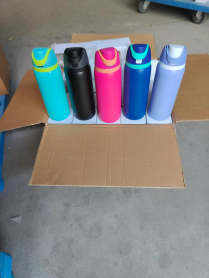 25Pack 32oz Owala Style Powder Coated Stainless Steel Tumbler Water Bottle for Laser-CNLCA