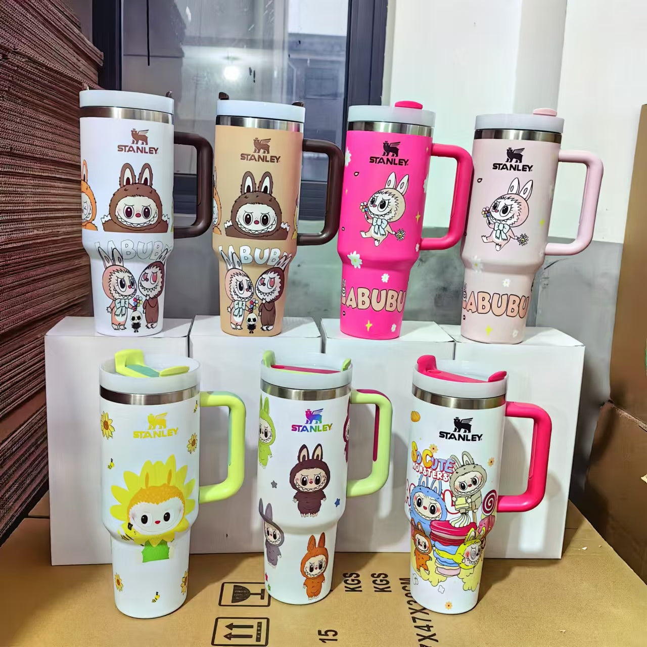 40oz LABUBU Cartoon Pattern Designs Stainess Steel Quencher Tumbler -CNLCA