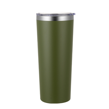 22oz Muti Colors Powder Coated Stainless Steel Car Tumbler For Laser Engrave-CNLCA