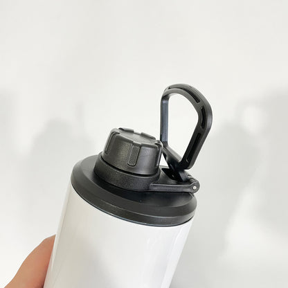 20oz Blank Sublimation White Straight Dual Lids Tumbler With Handle Lid And Slide Lid Sold By Case 25pcs-USLCA