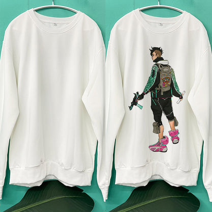 USA Warehouse HOODIES White Blank Sublimation Blanks Men Women Round Neck Sweatshirt Mix Sizes-CNLCA