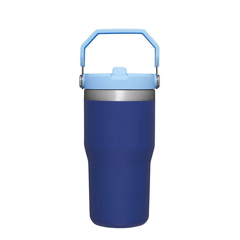 20oz Powder Coated Kids Flip Staw Tumbler Water Bottle-CNLCA