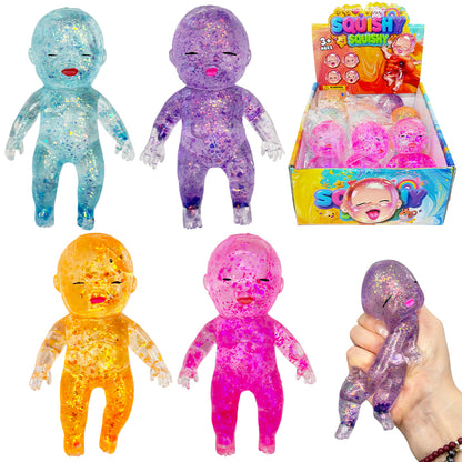 72Pack 14cm Glitter Natasha Doll Maltose Slow Rising Soft Squeeze Toys Stress Relief Squishy Toy-CNLCA
