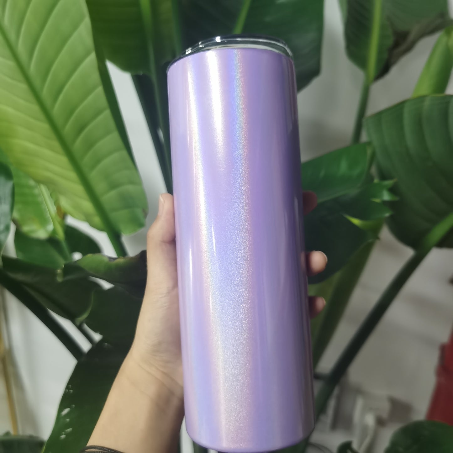 20oz Shimmer Glitter Blank Sublimation Skinny Straight Tumbler -CNLCA