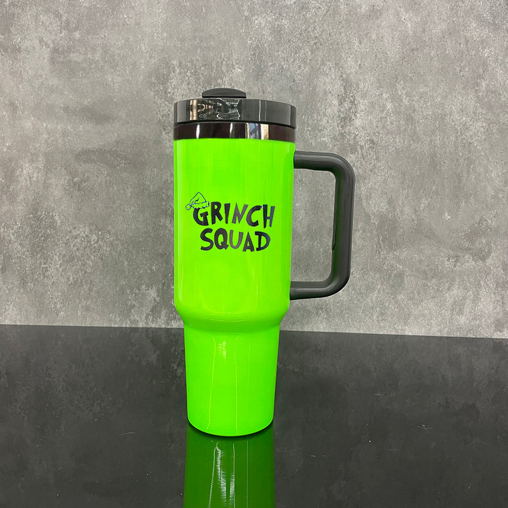 H2.0 40oz Black Underneath Neon Color Quencher Tumblers For Sublimation /Laser Engrave -CNLCA