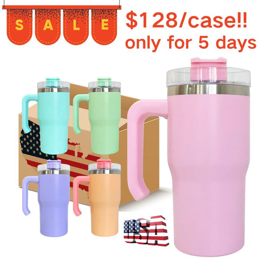 20oz Macaron Blank Sublimation Tumblers With Handle 25pc/case-CNLCA