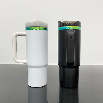 🍀30oz Ombre Green Underneath Powder Coated H2.0 Quencher Tumblers For Laser Engrave -CNLCA