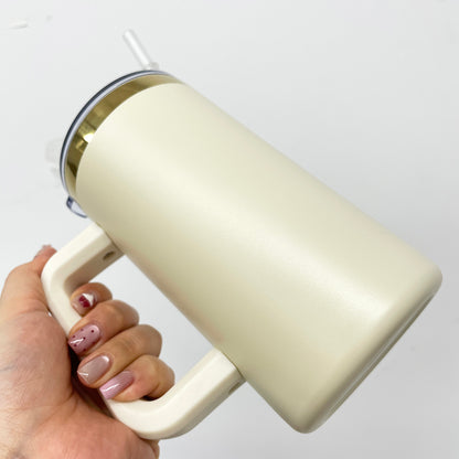 20oz Christmas Chubby Gold Plated Underneath Coffee Tumbler Mug with Removable Handle for Laser-CNLCA