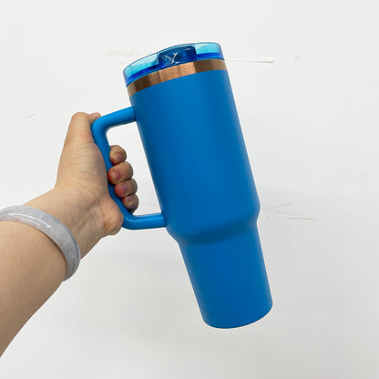 40oz Protour Flip Straw Lids Copper Plated Underneath Flip Straw Tumbler-CNLCA