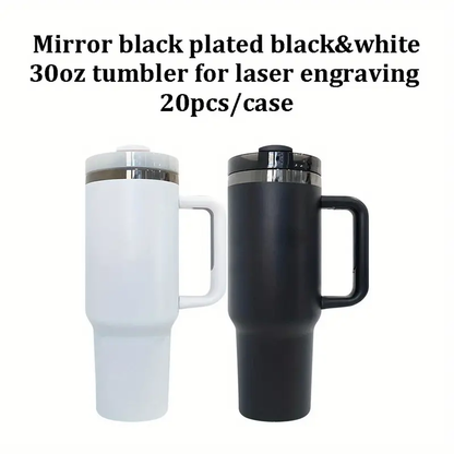 30oz Purple Black Plated Underneath Powder Coated Green Color Quencher Tumblers For Laser Engrave -CNLCA
