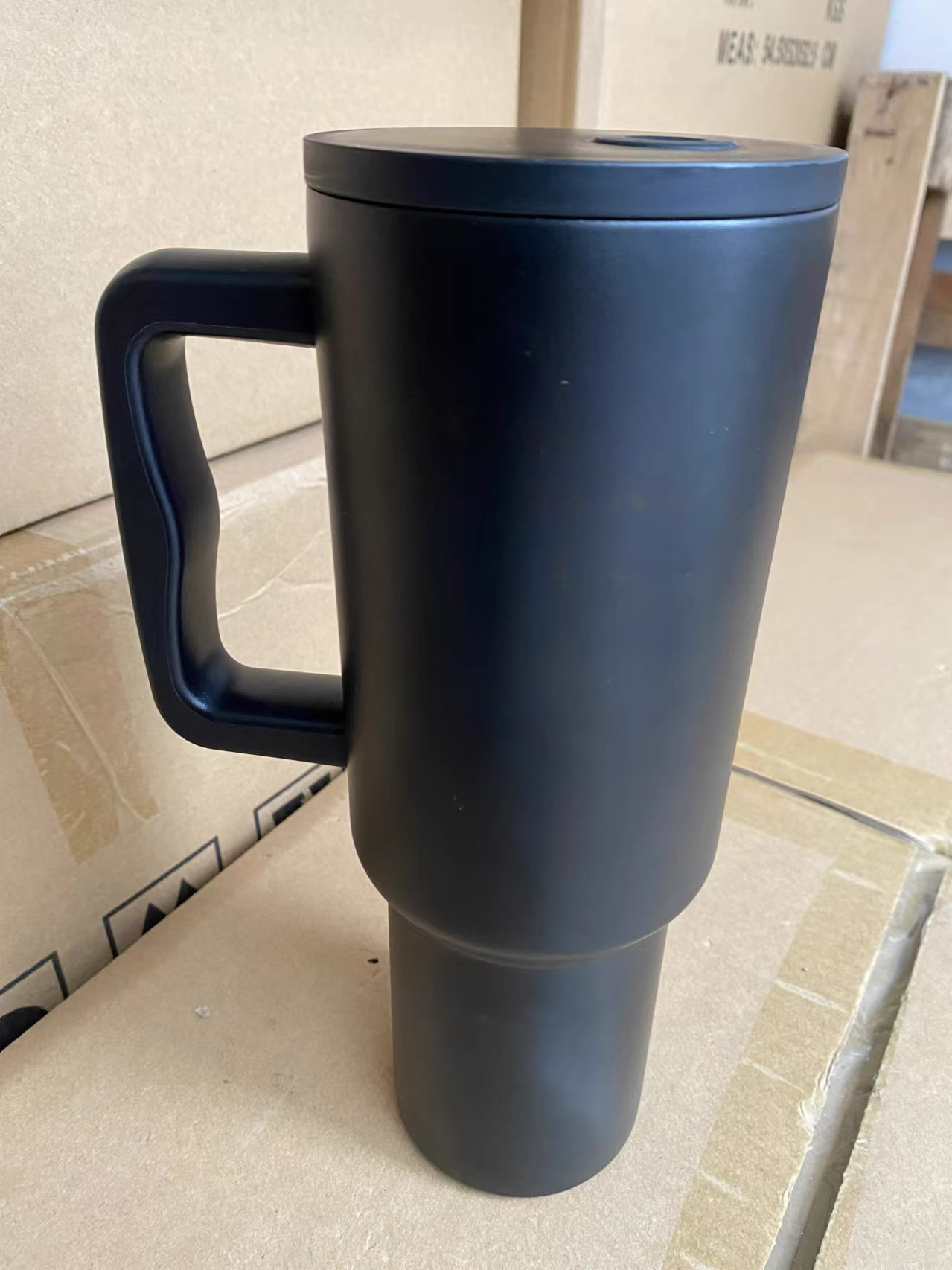 40oz Simple Modern Style Powder Coated Quencher Tumbler With Handle-CNLCA