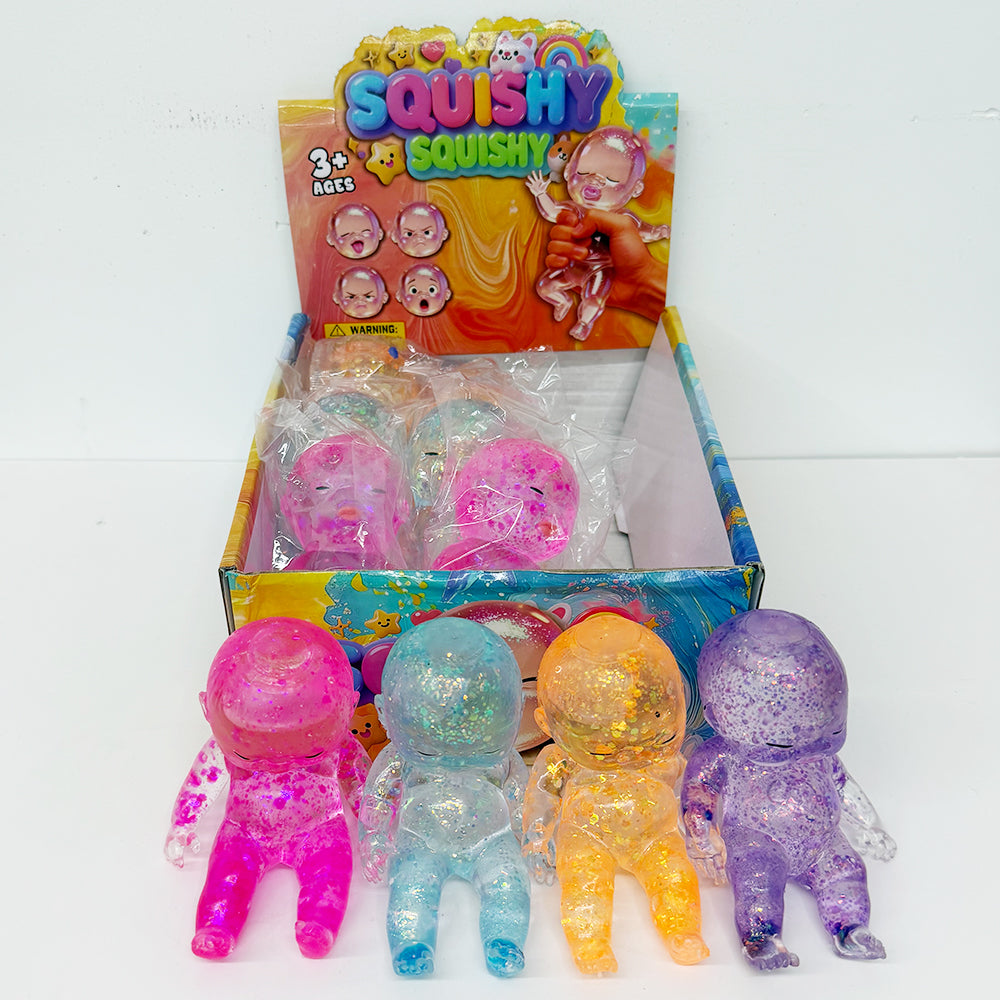 72Pack 14cm Glitter Natasha Doll Maltose Slow Rising Soft Squeeze Toys Stress Relief Squishy Toy-CNLCA