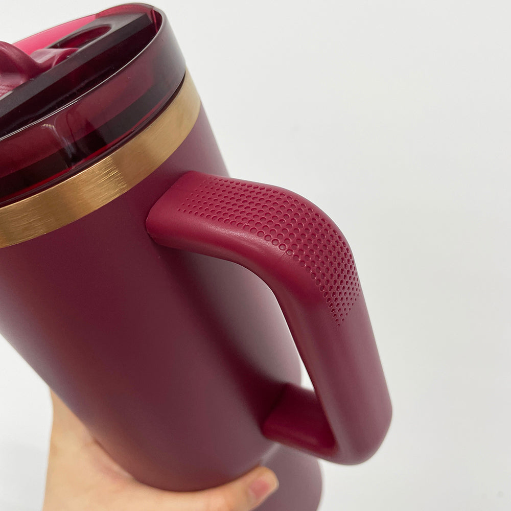 40oz Protour Flip Straw Lids Copper Plated Underneath Flip Straw Tumbler-CNLCA