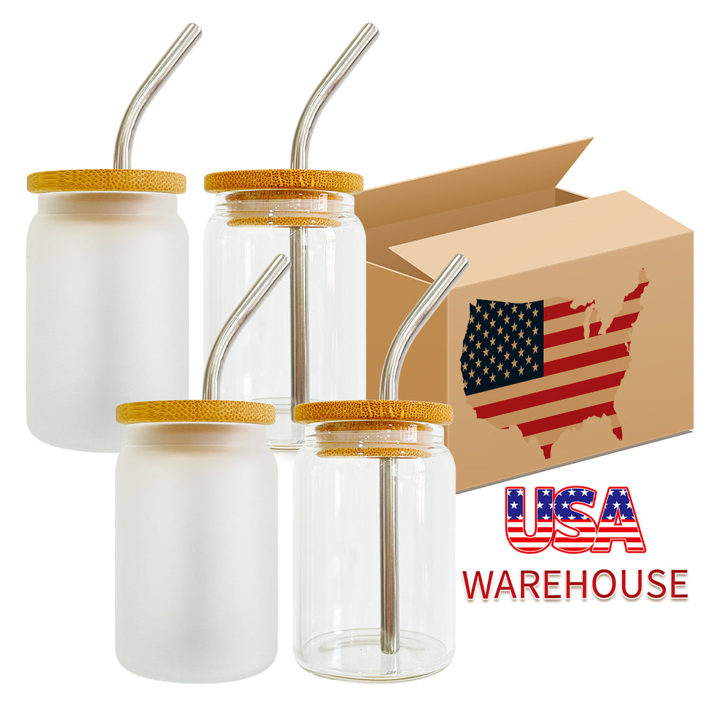 USA 3.5oz mini sublimation glass cans shot glasses tumbler - USLCA