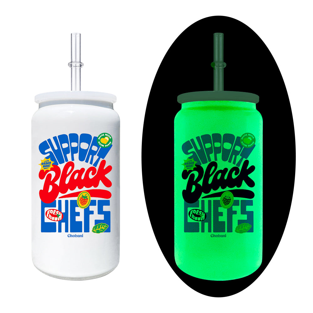 16oz Glow In The Dark Blank Sublimation Stainless Steel Metal Can Tumbler-CNLCA