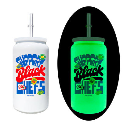 16oz Glow In The Dark Blank Sublimation Stainless Steel Metal Can Tumbler-CNLCA