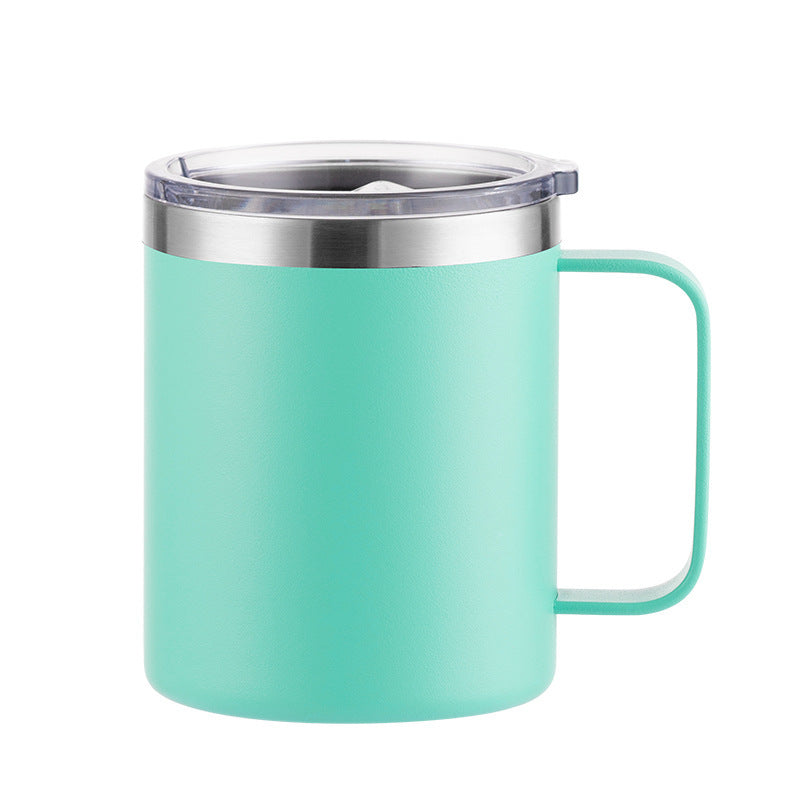 12oz/14oz/16oz Double Wall Powder Coated Stainless Steel Mug With Handle -CNLCA