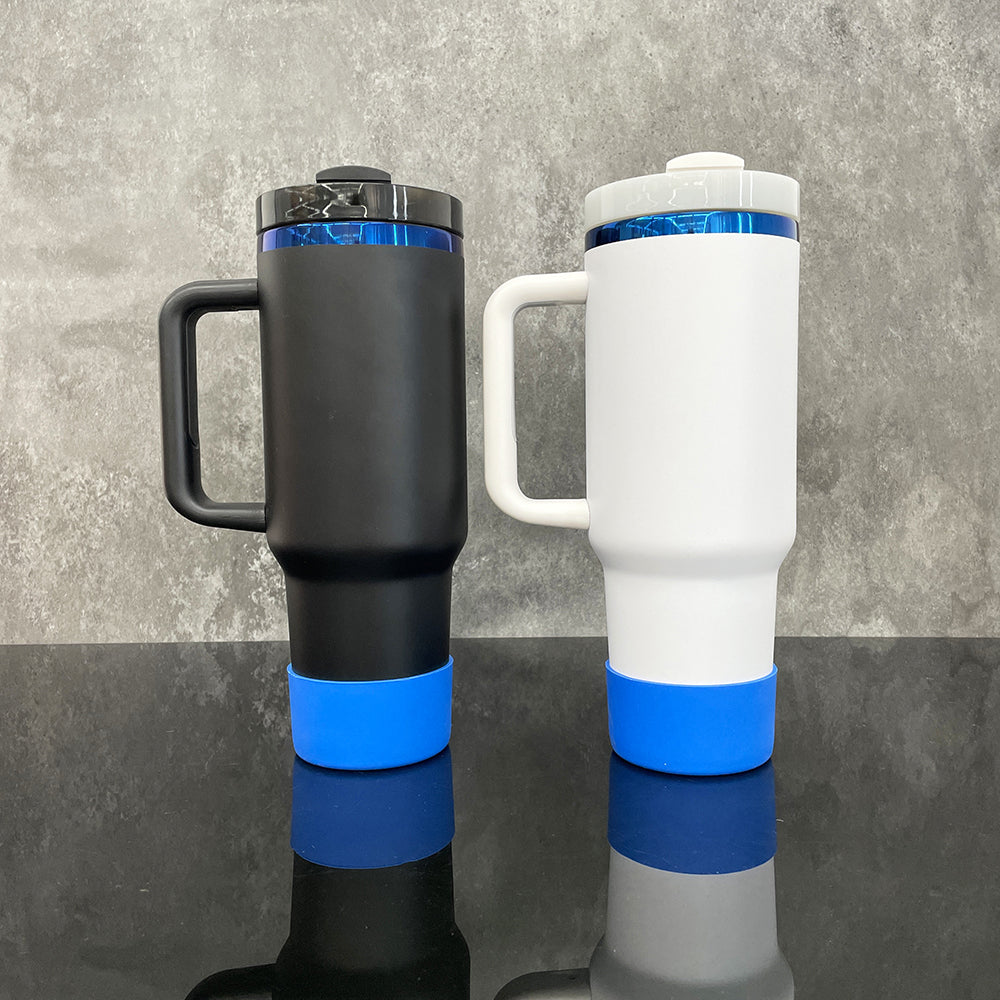 4Pack/8Pack/12Pack 40oz Blue Plated Underneath Powder Coated H2.0 Quencher Tumblers For Laser Engraving-CNLCA