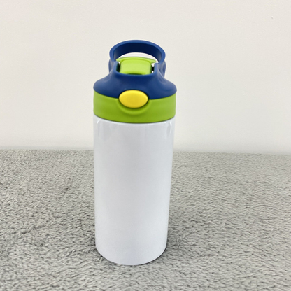 USA Warehouse 12oz Pre Sale Sublimation Blanks Mix Colors Kids Children Straight Tumbler Water Bottle-USLCA