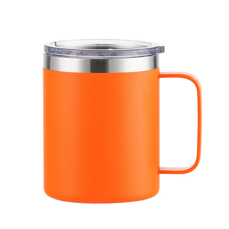 12oz/14oz/16oz Double Wall Powder Coated Stainless Steel Mug With Handle -CNLCA