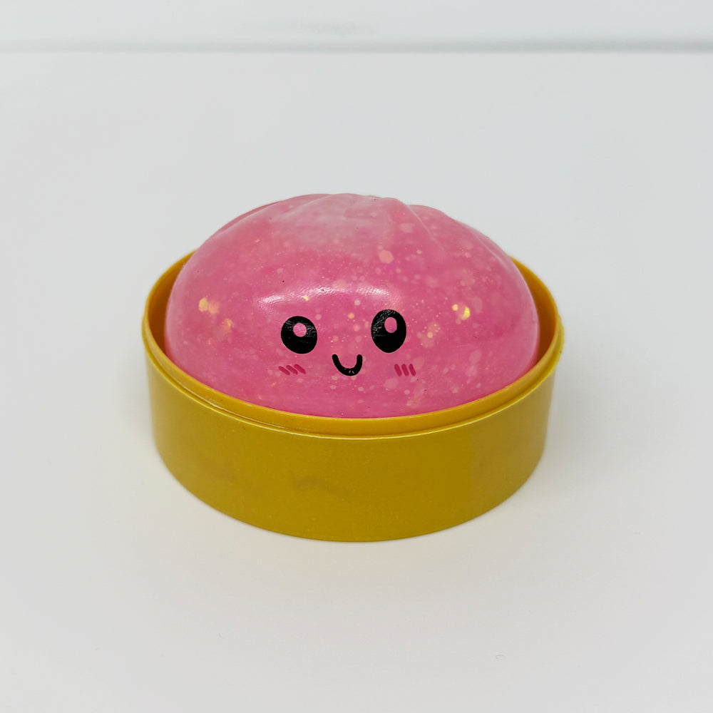 8.5cm 6 Colors Realistic Pectin Steamed Bun Glitter Dumpling Squishy Toys Stress Relief Fidget Toy-CNLCA