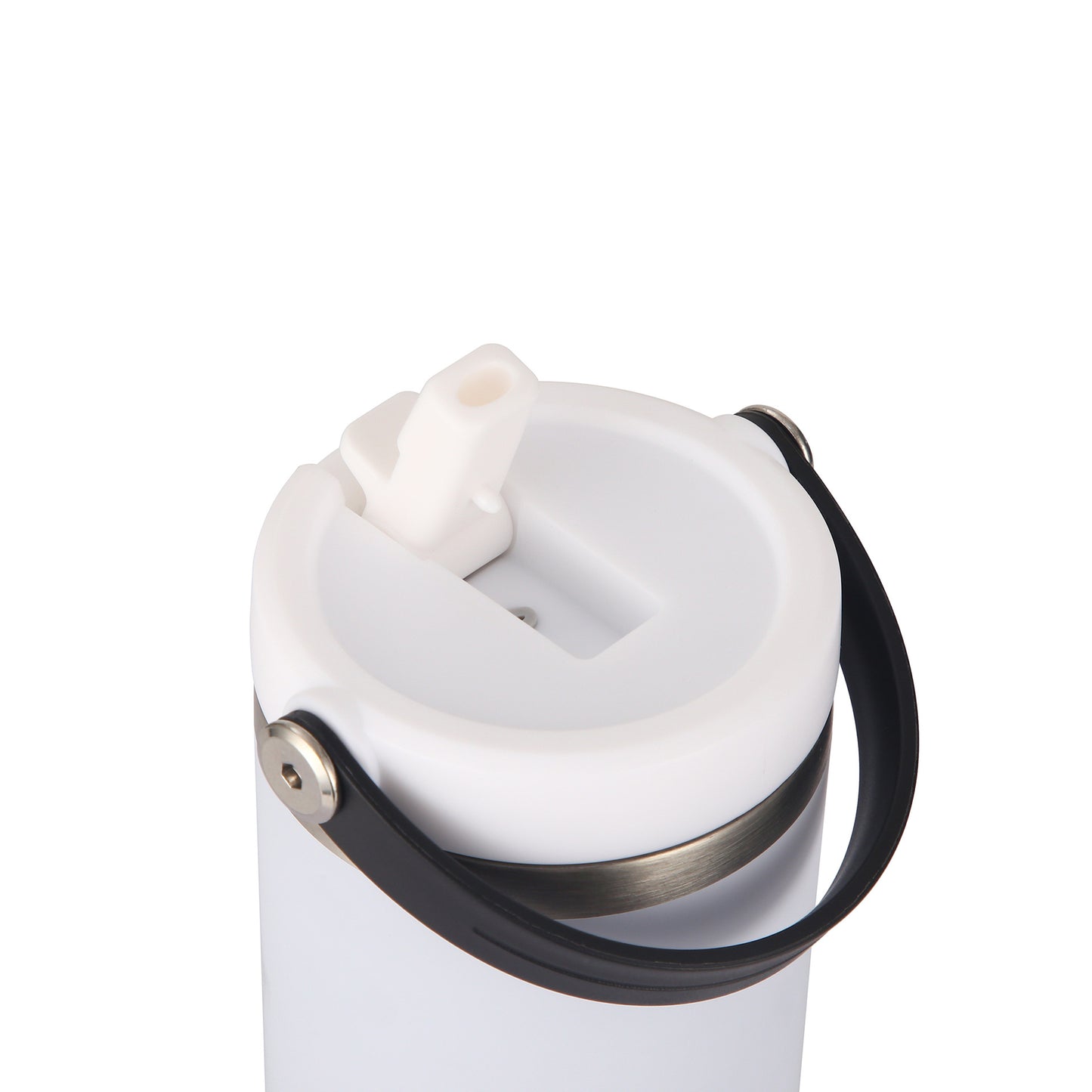 30oz White Blank Sublimation Leak Proof Flip Straw Tumbler-CNLCA