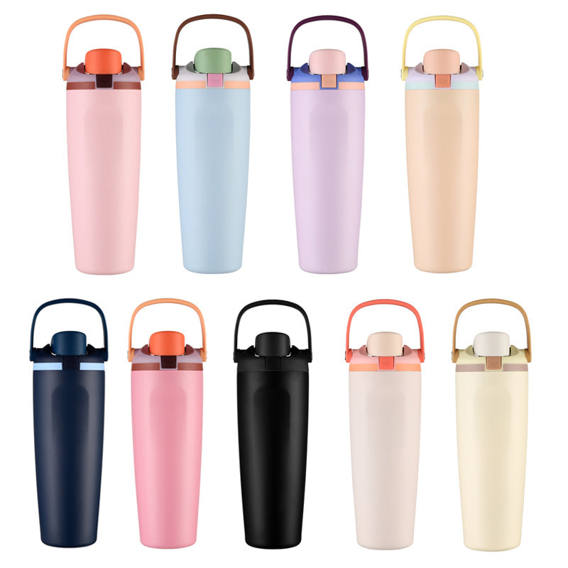 30oz Owala Style Portable Bungee Cup Sport Tumbler with Locking Lid For Laser Engrave-CNLCA