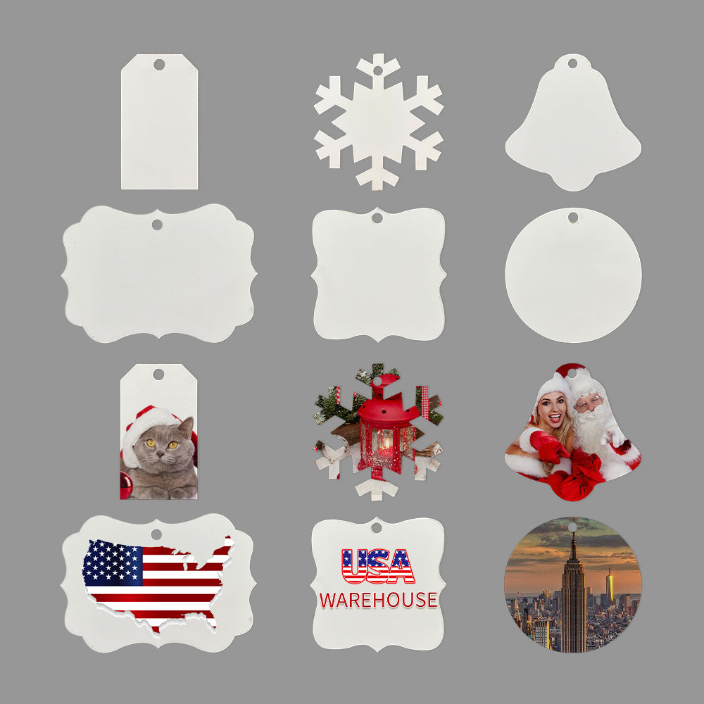 Christmas Holiday Ceramic MDF Aluminium Ornaments_USLCA