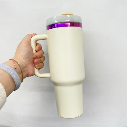 💜40oz Purple Underneath Powder Coated H2.0 Quencher Tumblers For Laser Engraving -CNLCA